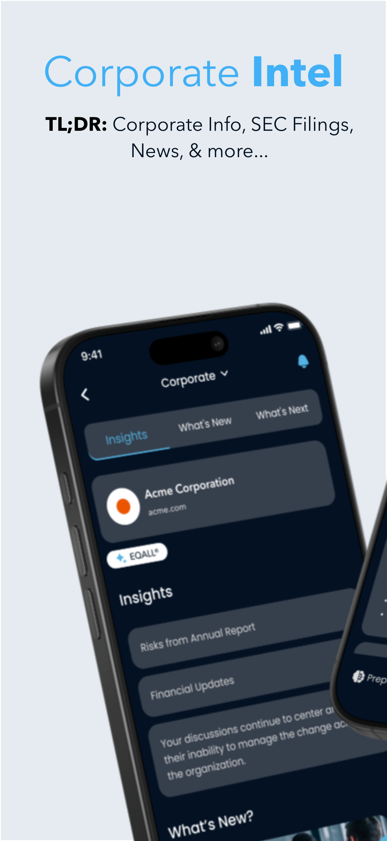 Insights screen