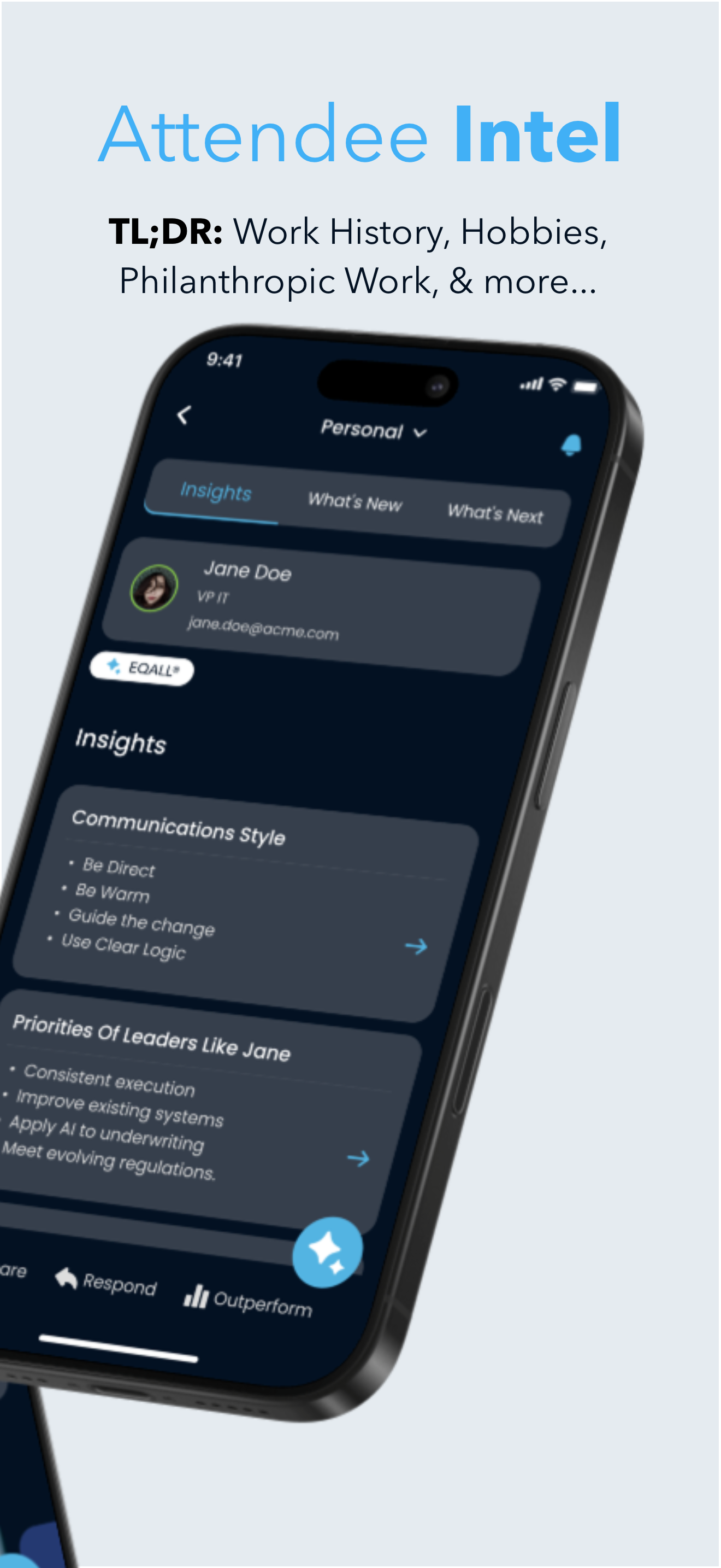 Communication style profile