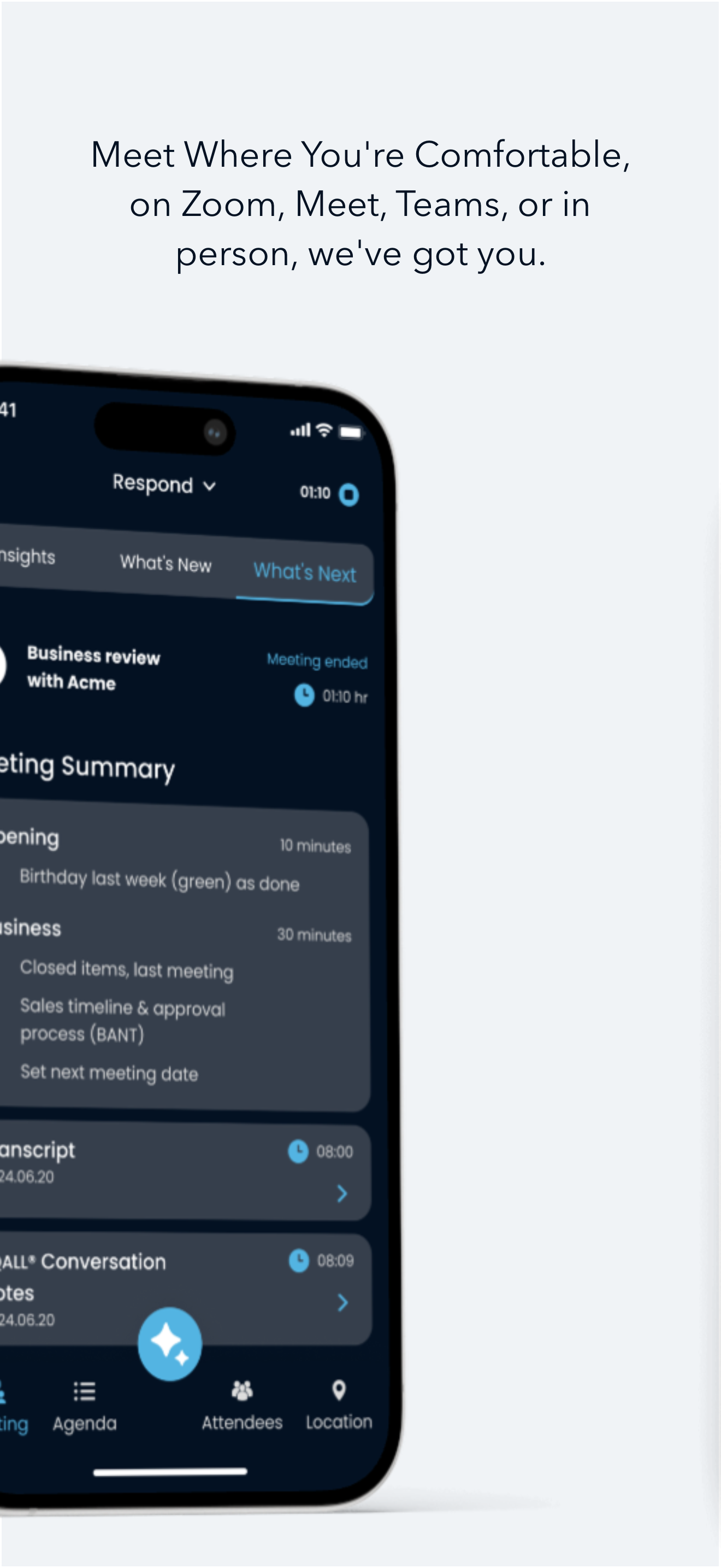 CRM sync view